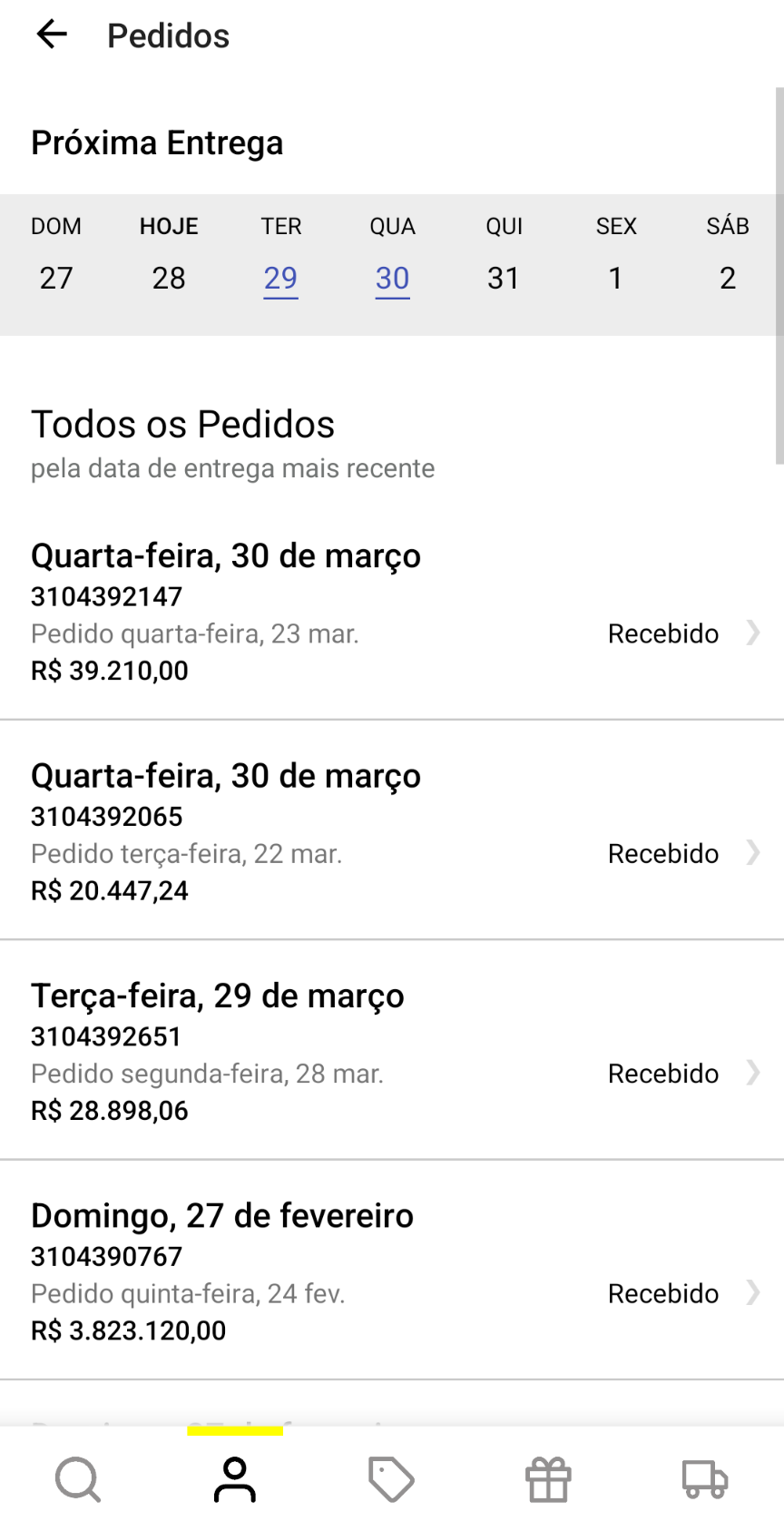 Procurando o status de seu pedido?